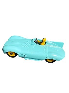 Vintage Dinky Toys 238 Jaguar Type D Race Car Made in England Turquoise